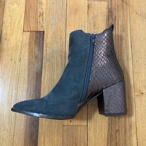 Suede booties size 7